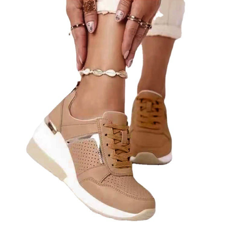 Damen modische Sneakers mit atmungsaktivem Obermaterial und stabiler Sohle Drune