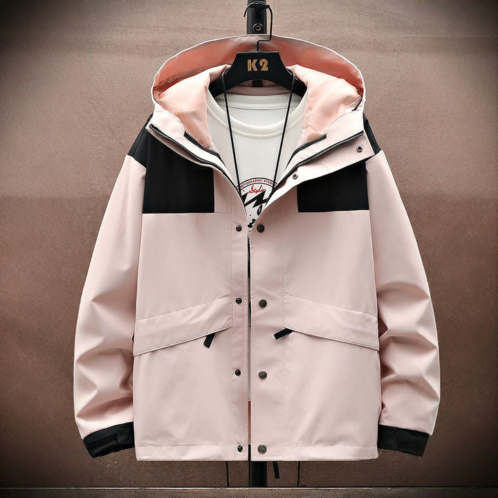 Herren Funktionsjacke mit verstellbarem Kapuzensystem Drune