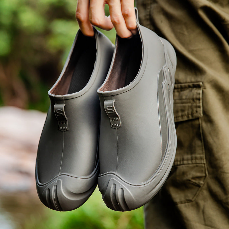 Herren Robuste wasserdichte Outdoor‑Clogs aus Vollgummi mit griffiger Profilsohle Drune