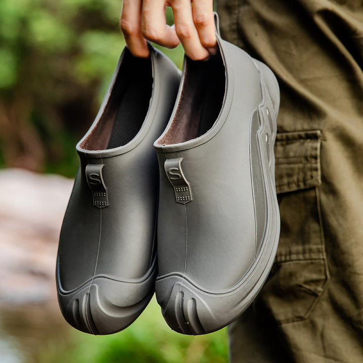 Herren Robuste wasserdichte Outdoor‑Clogs aus Vollgummi mit griffiger Profilsohle Drune