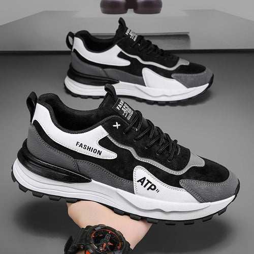 Herren Sportliche Sneakers mit Atmungsaktivem Obermaterial und Dämpfungstechnologie Drune