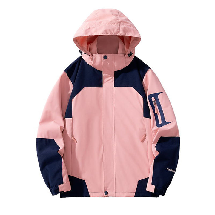 Herren winddichte Softshell-Outdoorjacke mit verstellbarer Kapuze, verschließbarer Ärmeltasche und atmungsaktiver Membran Drune