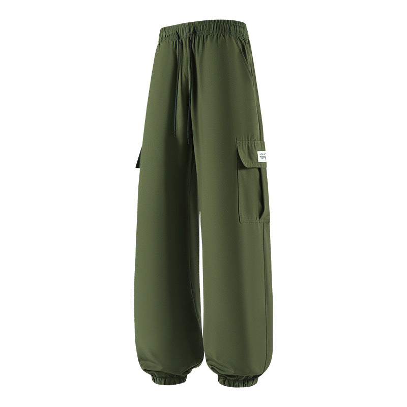 Herren Weite Cargo-Jogginghose mit Tunnelzug, elastischem Bund & Beinbündchen Drune
