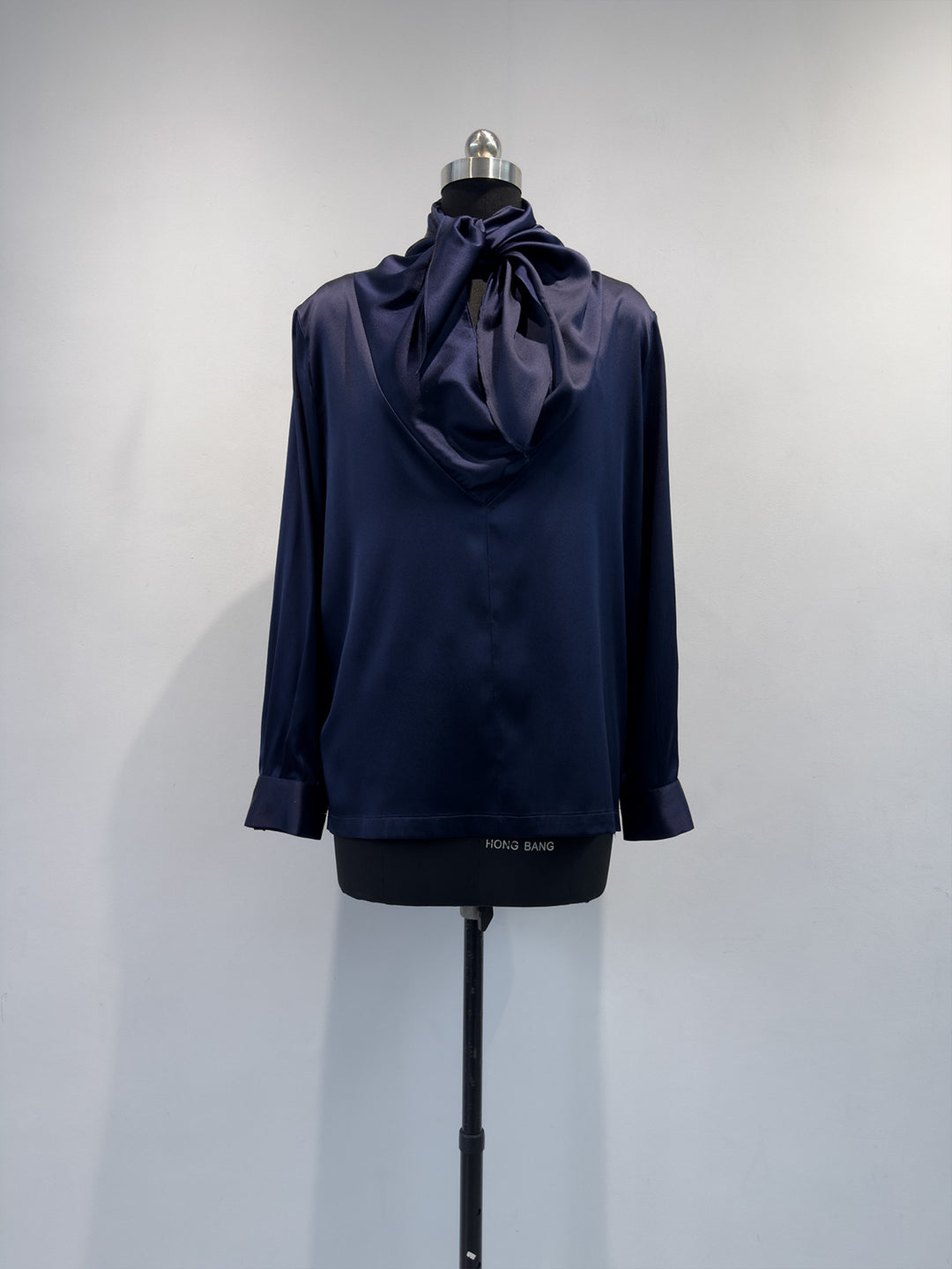 Damen Elegante Satin Kapuzenbluse Drune