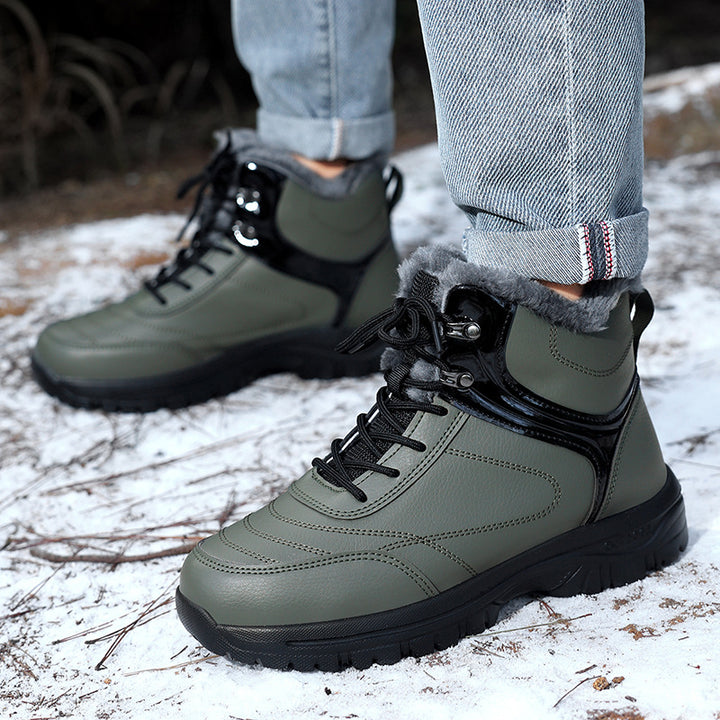 Damen Gefütterte Winter-Trekking‑Stiefelette mit Kunstfellfutter und griffiger Profilsohle Drune
