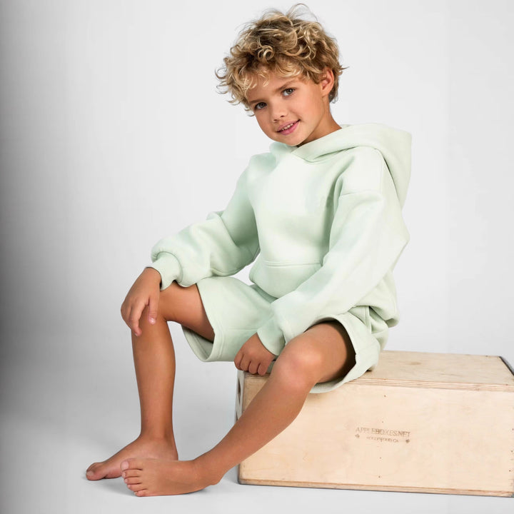 Damen Sportliches Kurzarm-Set mit Kapuze und bequemen Shorts Drune