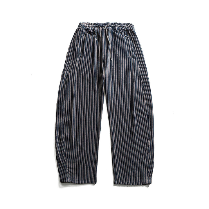 Damen Weite Plissee-Hose mit elastischem Bund und Tunnelzug Drune