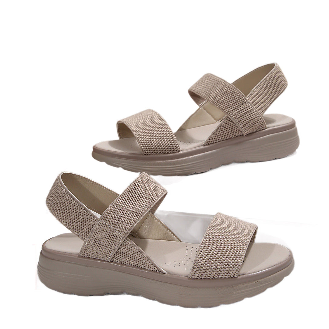 Damen Komfortable und atmungsaktive Sandalen mit elastischen Riemen Drune