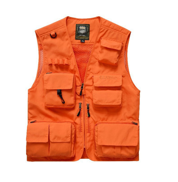 Herren Multifunktionale Angel- und Utilityweste mit Mesh‑Einsatz Drune