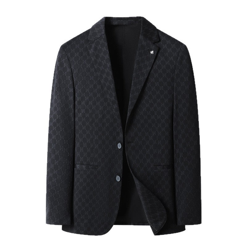 Herren eleganter Blazer im modernen Design mit strukturiertem Gewebe Drune