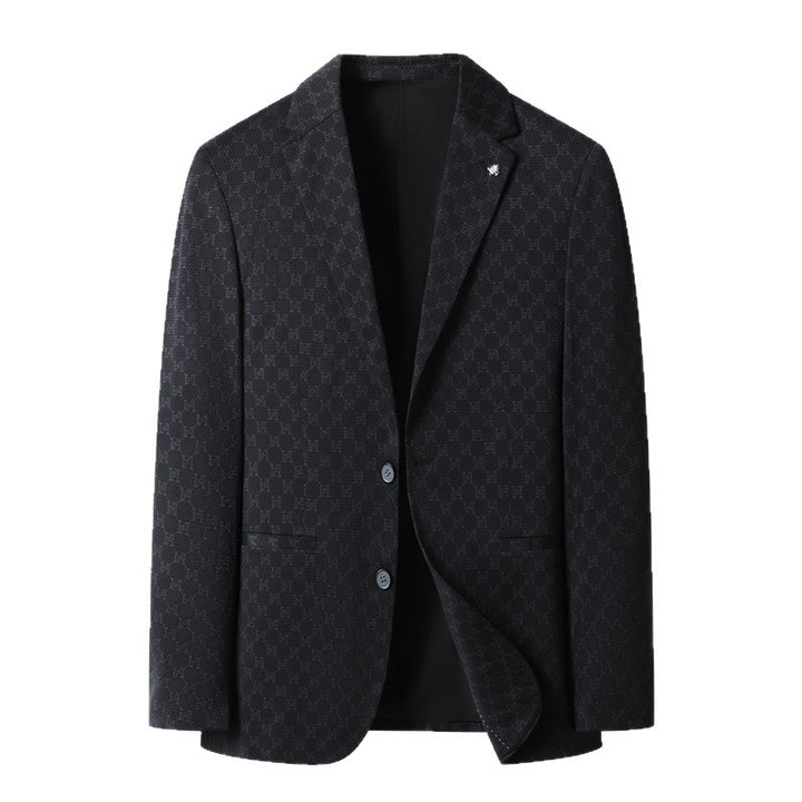 Herren eleganter Blazer im modernen Design mit strukturiertem Gewebe Drune