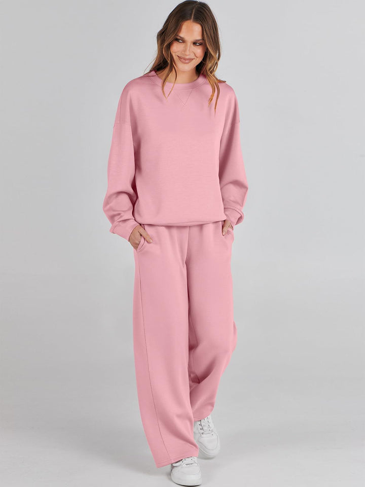 Damen entspannten Komfort Sweatset Drune