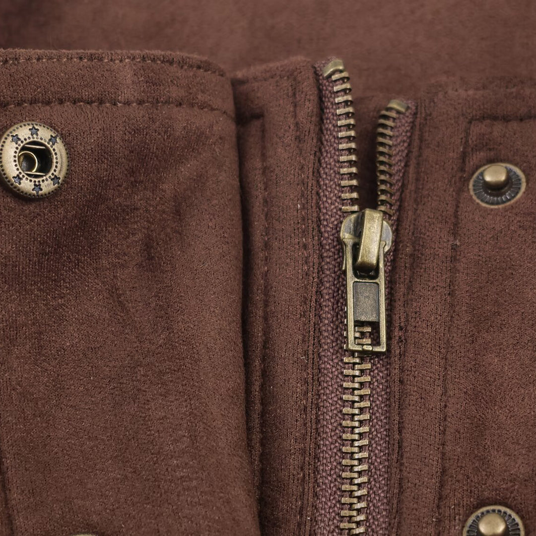 Damen elegante Steppjacke mit hohem Kragen und praktischen Taschen Drune
