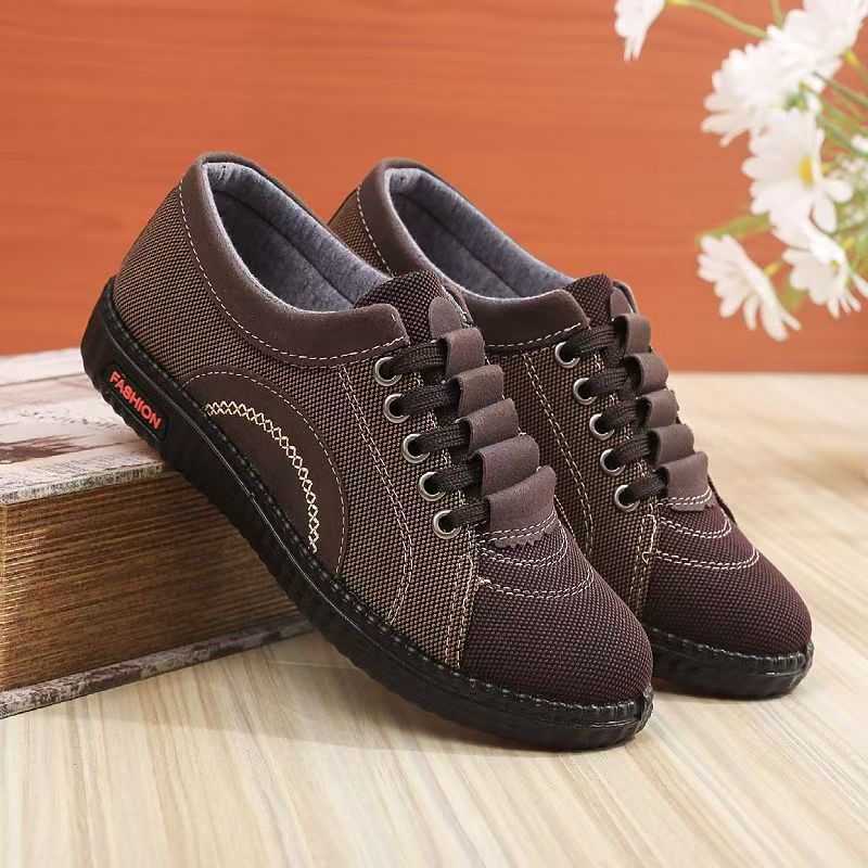 Damen modische Freizeit-Sneaker mit elastischen Schnürsenkeln Drune