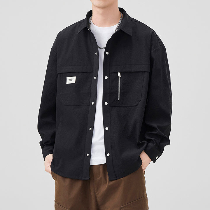 Herren Modische Utility-Jacke mit praktischen Taschen Drune