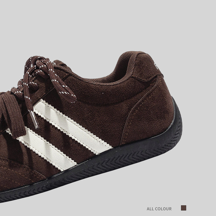 Damen Sportliche Sneaker mit rutschfester Gummisohle und weichem Wildleder-Obermaterial Drune