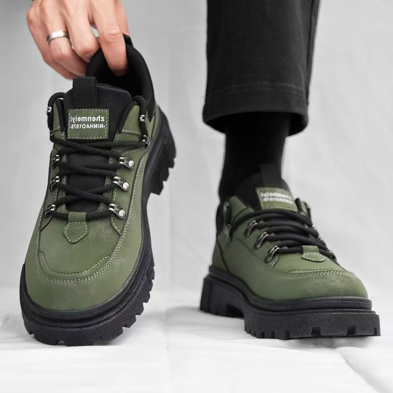 Damen trendige Trekking Sneakers mit strapazierfähigem Obermaterial und rutschfester Sohle Drune