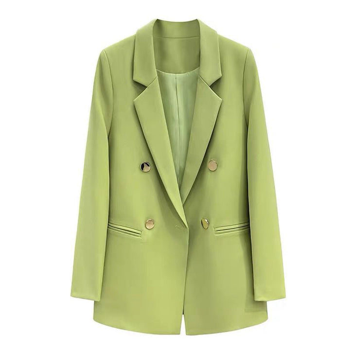 Damen Eleganter und modern geschnittener Blazer mit doppelter Knopfleiste Drune
