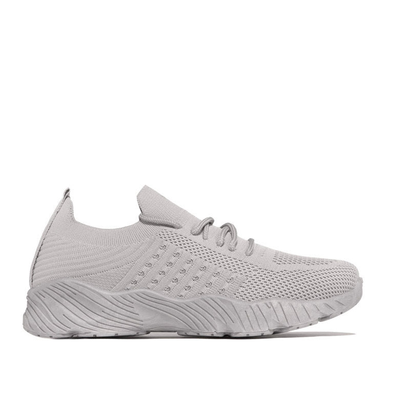 Damen Atmungsaktive Strick-Sneaker mit elastischem Schaft und rutschfester Profilsohle Drune