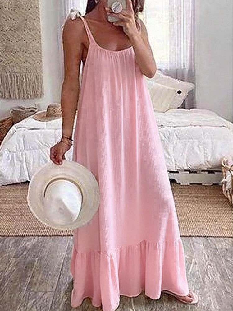 Damen Maxikleid mit trägerlosem Design Drune