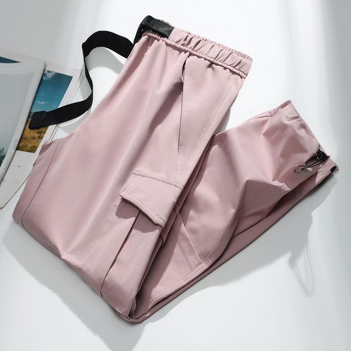 Herren Cargo-Jogginghose mit elastischem Bund, Kordelzug, verstellbarem Beinabschluss und aufgesetzten Taschen Drune