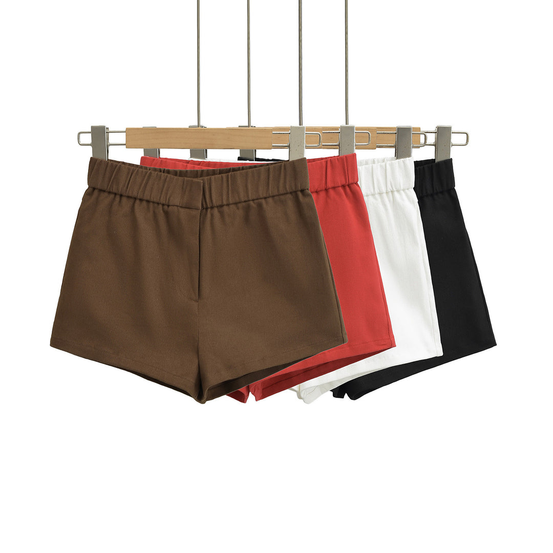 Damen bequeme Hochbund-Shorts Drune