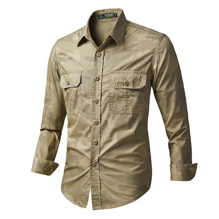 Herren nan Fieldhemd aus technischem Ripstop mit doppelt verstärkten Brusttaschen und ergonomischem Schnitt Drune