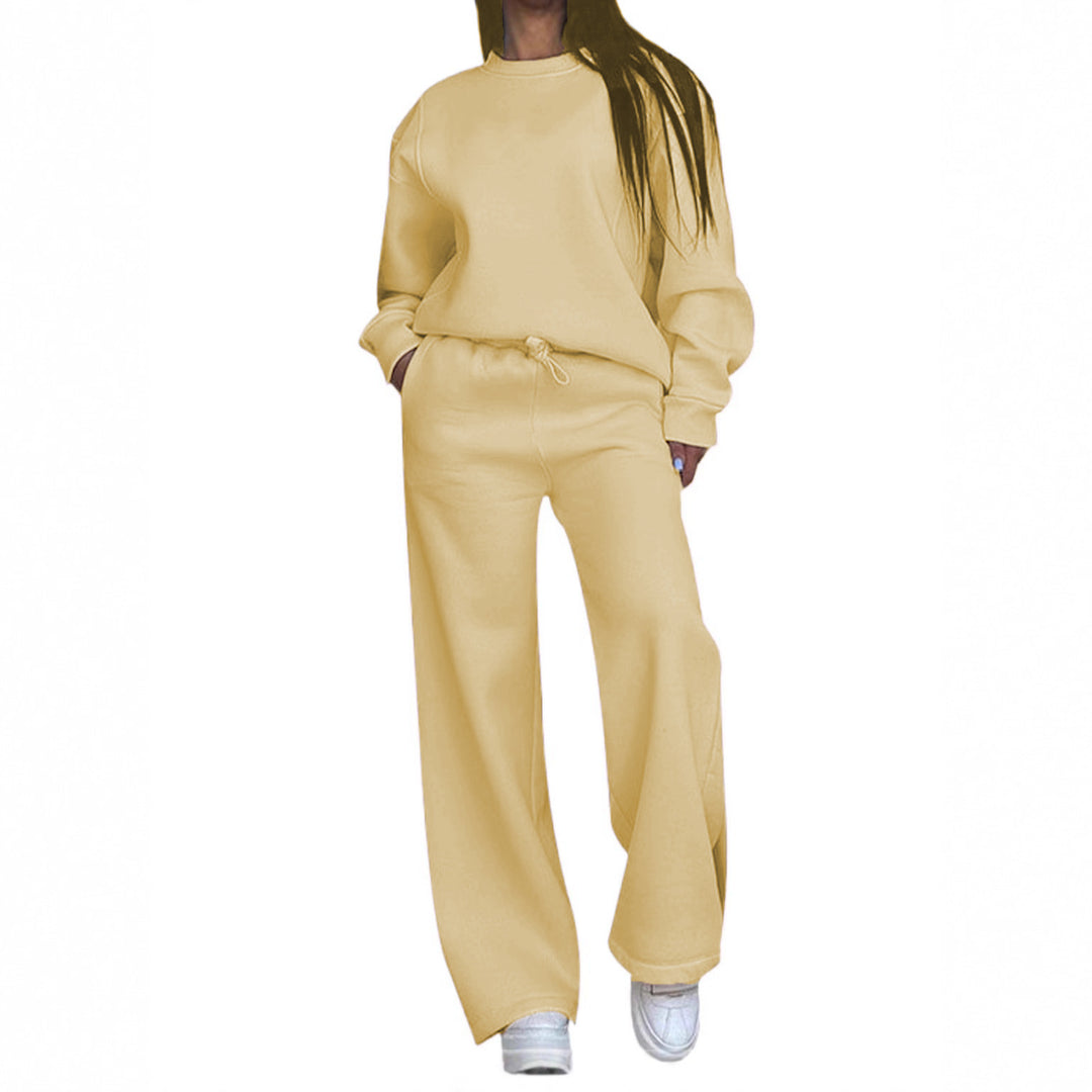 Damen nan lässiges Oversize Sweatshirt und weite Jogginghose Set Drune