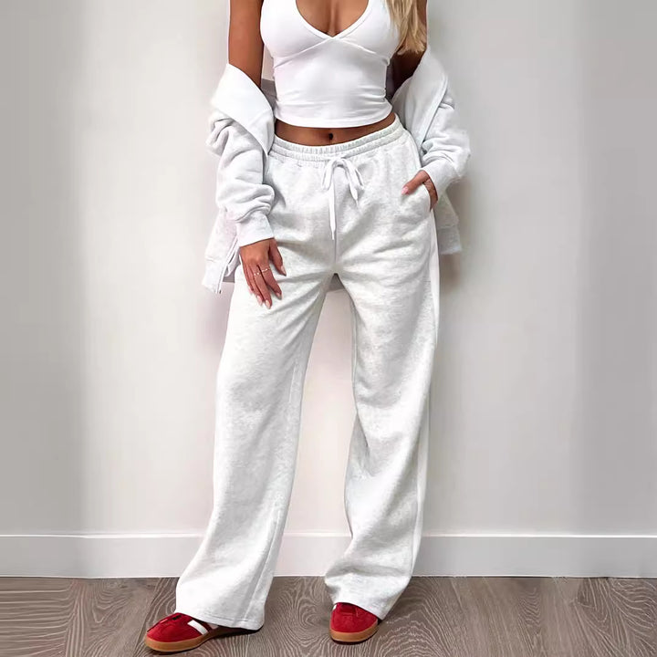 Damen Lässige Freizeithose mit seitlichen Streifen Drune