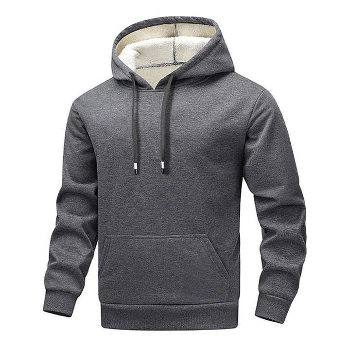 Herren gemütlicher Kapuzenpullover mit kuscheligem Innenfutter Drune