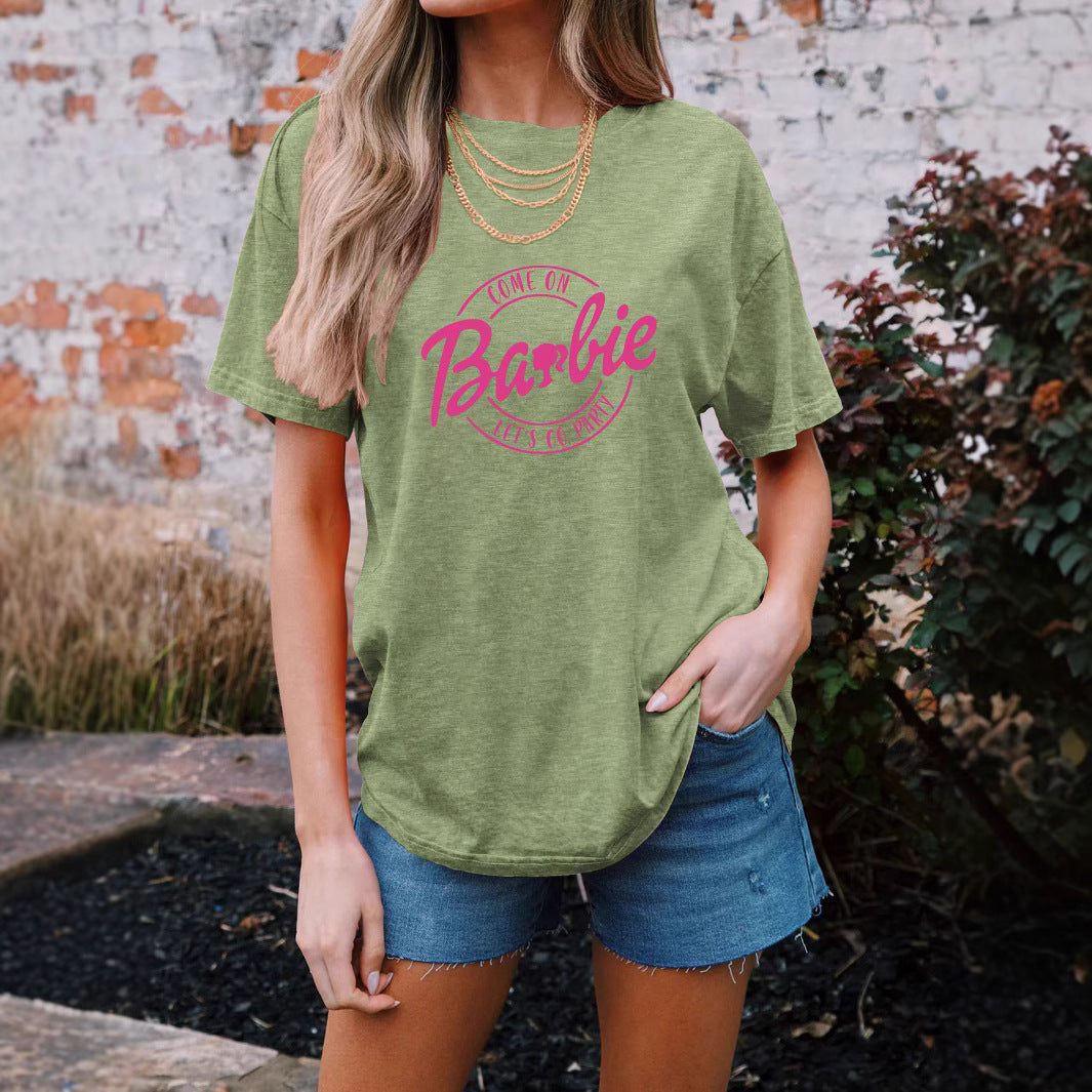 Frauen Grafik Party T-Shirt Drune