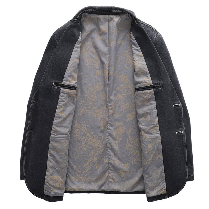 Damen Elegante Denim-Blazerjacke Drune