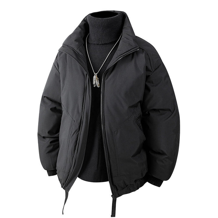 Herren Oversized Thermo‑Steppjacke mit hohem Kragen, Reißverschluss und Tunnelzug Drune