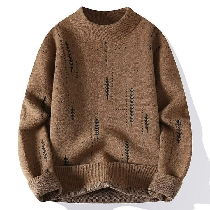 Damen Modischer Strickpullover mit floraler Applikation Drune