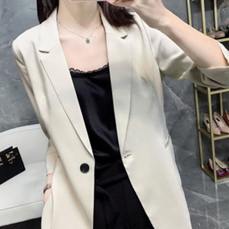Damen Eleganter Blazer mit schmalem Schnitt Drune