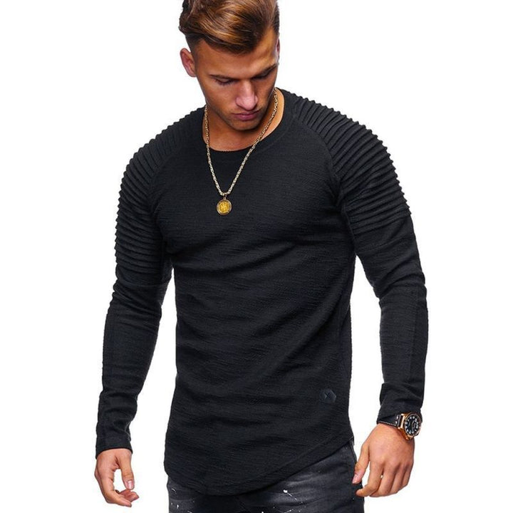 Herren Langarmshirt mit strukturiertem Design Drune