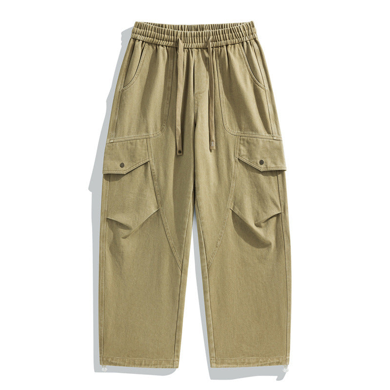 Herren Relaxed-Cargo-Hose aus leichtem Ripstop mit großen Klapp- und Stautaschen Drune