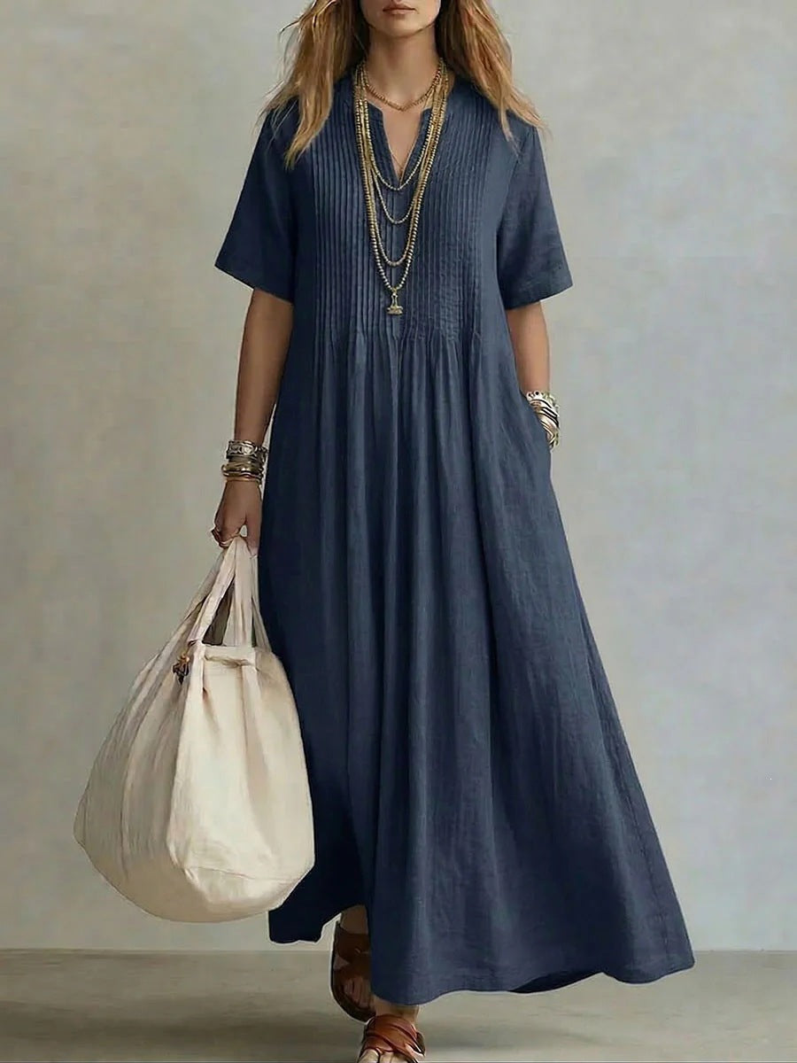 Damen Langes Sommerkleid Drune