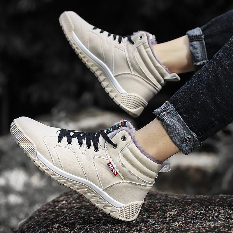 Damen Gefütterter knöchelhoher Winter Sneaker mit Teddyfutter und rutschfester Profilsohle Drune