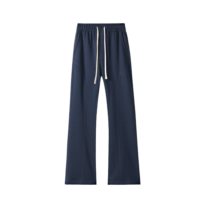 Herren Oversize‑Sweathose im Baggy‑Cut mit Tunnelzug und dekorativen Nähten Drune