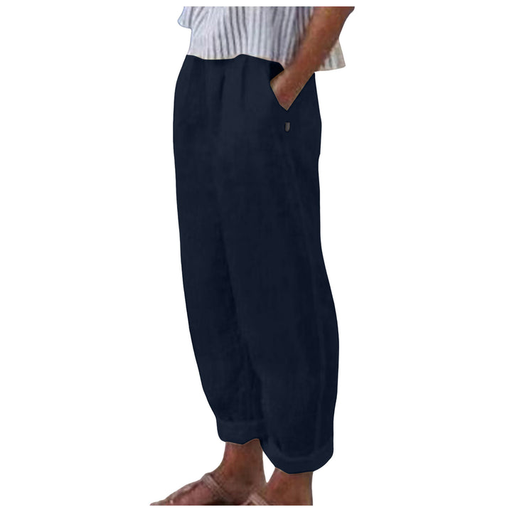 Damen Relaxed Fit Leinenhose Drune