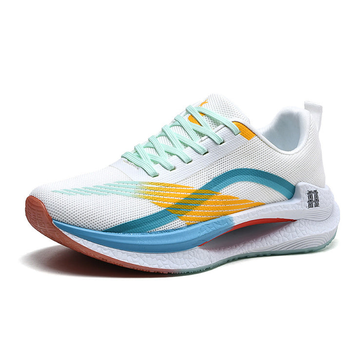 Unisex leichte Dämpfungs-Laufschuhe mit atmungsaktivem Mesh-Oberteil, seitlicher Energielaufsohle und Fersen-Zuglasche Drune