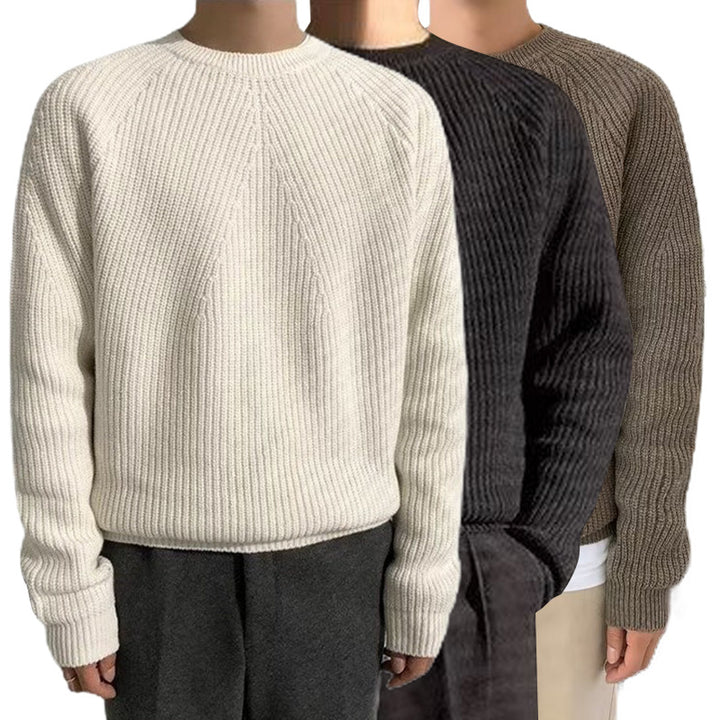 Herren Bequemer Grobstrickpullover Drune