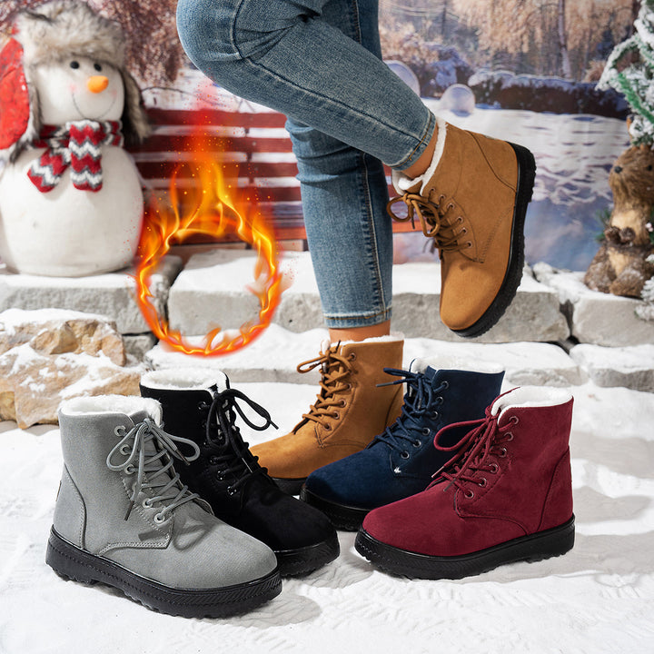 Damen Winterstiefel mit kuscheligem Futter und rutschfester Sohle Drune