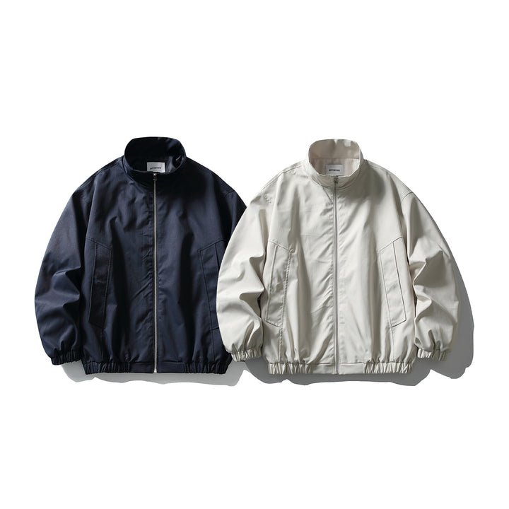 Herren Tech-Bomberjacke im Workwear-Stil mit hohem Stehkragen und elastischem Saum Drune