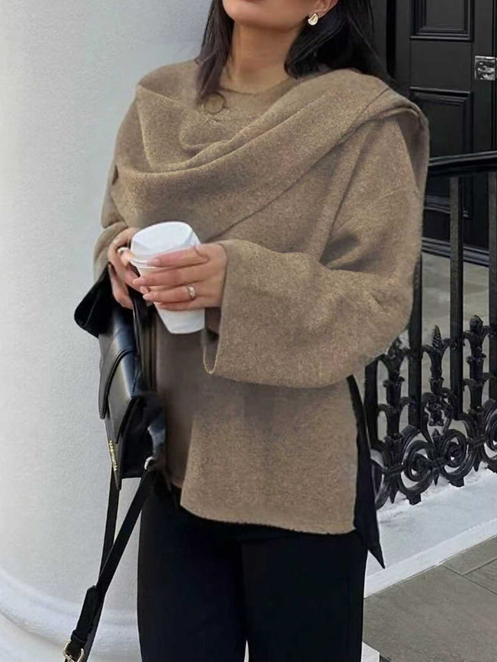 Damen Wickeljacke mit lässigem Schnitt und hochgeschlossenem Design Drune