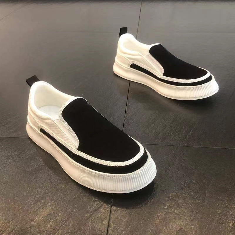 Damen Elegante Slip-On Sneakers mit hautfreundlichem Obermaterial und flexibler Sohle Drune