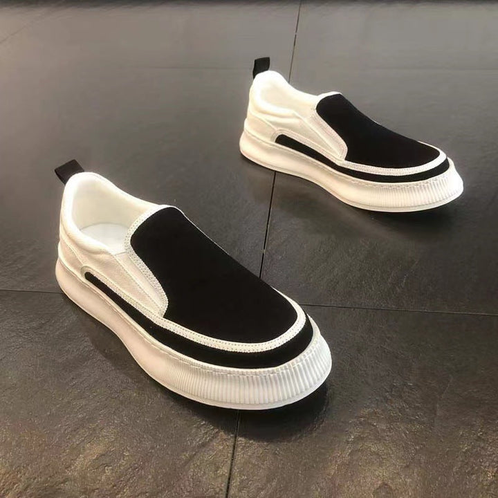 Damen Elegante Slip-On Sneakers mit hautfreundlichem Obermaterial und flexibler Sohle Drune