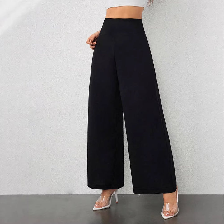 Damen Weite Loungehose aus hochwertigem Material mit elastischem Bund Drune