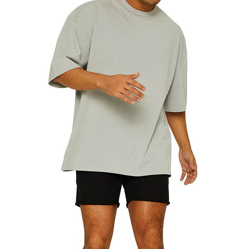 Herren Oversize T-Shirt mit atmungsaktiver Baumwolle Drune